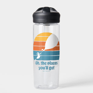 Oh, die Orte, an die du gehst! Retro-Sonnenunterga Trinkflasche