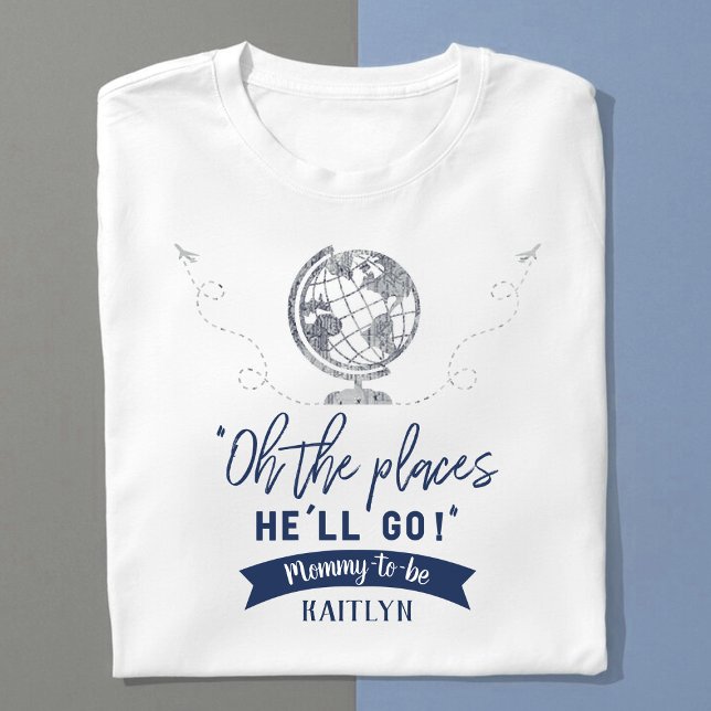 "Oh, die Orte, an die er gehen wird!" Reisekarte K T-Shirt (Von Creator hochgeladen)