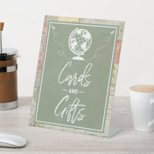 "Oh, die Orte..." Babyduschkarten und Geschenke Sockelschild