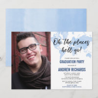 Oh, die Orte, wo er gehen blauen Abschluss Party F
