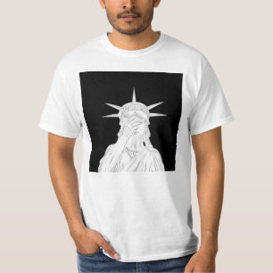 Oh, die Schande Statue von Liberty US zum Verkauf  T-Shirt