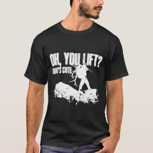 Oh, du hebst das Niedliche Elch Hirschjagd auf T-Shirt