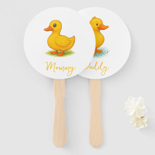 Oh Duck, das ist ein Baby! Baby Shower Game Fächer