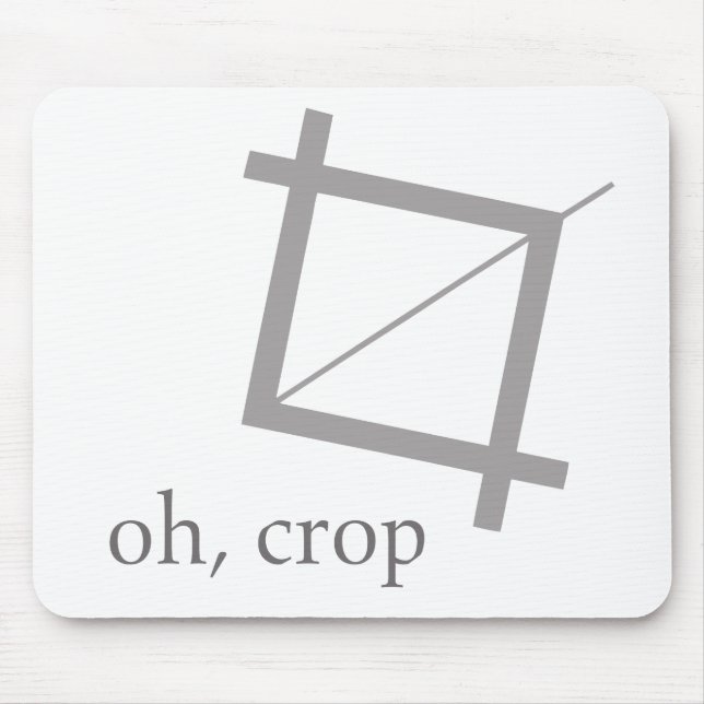 Oh Ernte Photoshop Designergeek-Nerd Mousepad (Vorne)