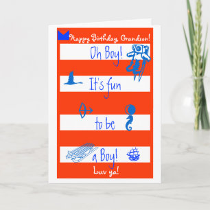 Oh!  Es ist der Spaß, zum ein Junge zu sein!  Karte