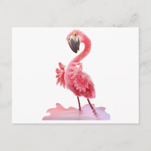 Oh, Flamingo! Postkarte
