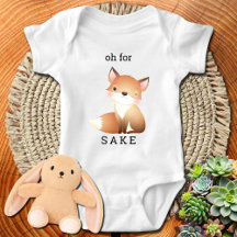 Oh, Fox Sake Niedliche Baby Bodysuit