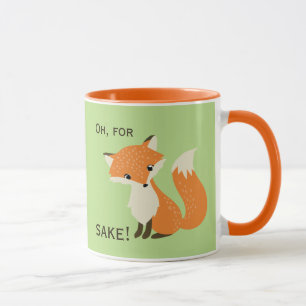 Oh, für Fox-Grund-Grün und Orange Tasse