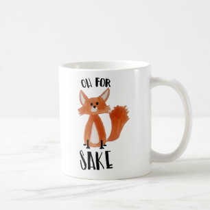 "Oh für Fox-Grund! "Tasse mit Fox-Illustration Kaffeetasse