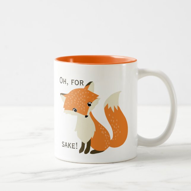 Oh, für Fox-Grund Zweifarbige Tasse (Rechts)