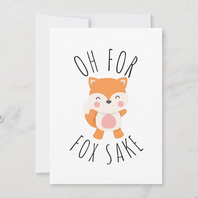 Oh für Fox Sake (Vorderseite)