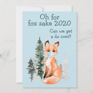 Oh für Fox Sake 2020 Do-over Feiertagskarte