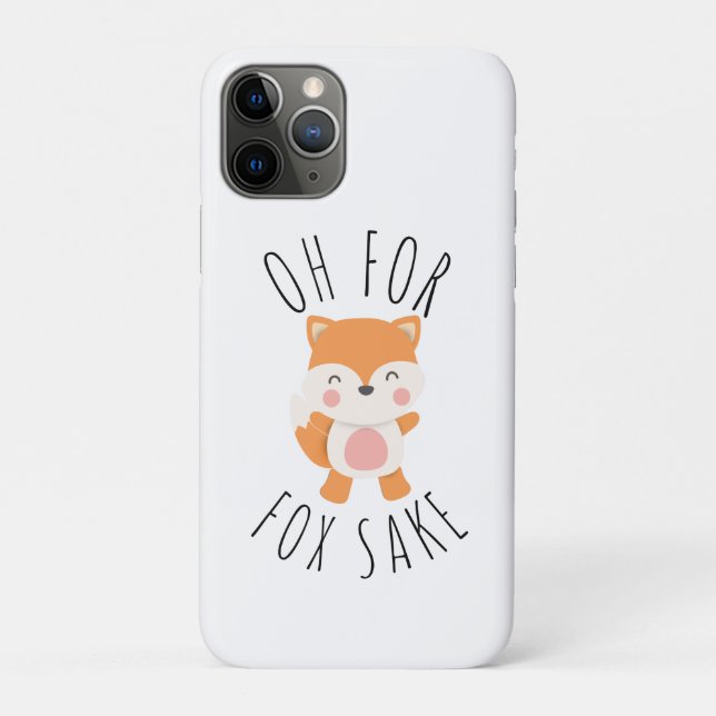 Oh für Fox Sake Case-Mate iPhone Hülle (Rückseite)