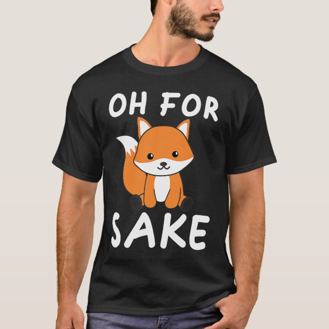 Oh für Fox Sake Foxing Puff T-Shirt (Vorderseite)