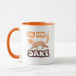 Oh! Für Fox Sake Funny Typografy Niedlich Fox Tasse