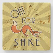 Oh für Fox Sake Stone Untersetzer