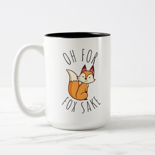 Oh für Fox Sake Zweifarbige Tasse (Links)