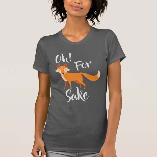 oh für Fuchsgrund dunkelgraues T-Shirt (Vorderseite)