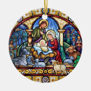 Oh gekommen gelassen uns verehren Sie ihn Keramik Ornament