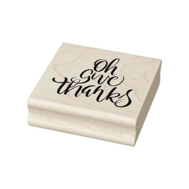 Oh, gib Dank Brush Calligraphy Gummistempel (Stempel)