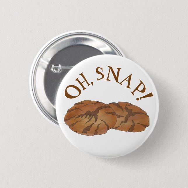 Oh (Ginger) Snap Amish PA Niederländische Gingerna Button (Vorne & Hinten)
