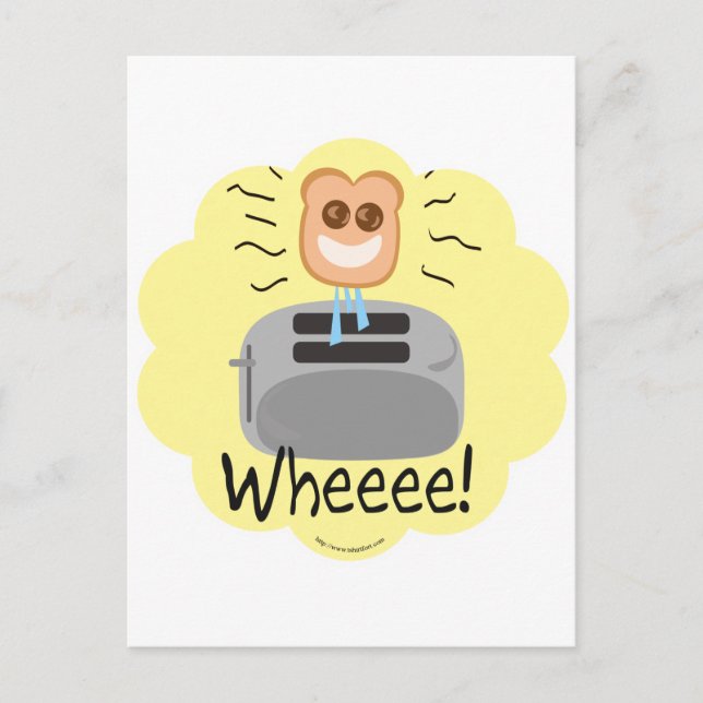 Oh, glücklicher Toast! Postkarte (Vorderseite)