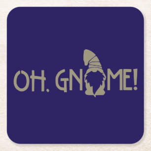 Oh, Gnome! Rechteckiger Pappuntersetzer
