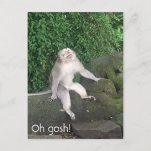 Oh gotischer Affe Postkarte