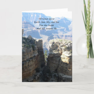 Oh großer Geist Notecard Karte