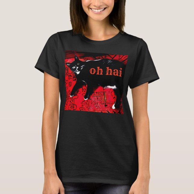 Oh Hai Relaxed Fit Jersey T - Shirt (Vorderseite)