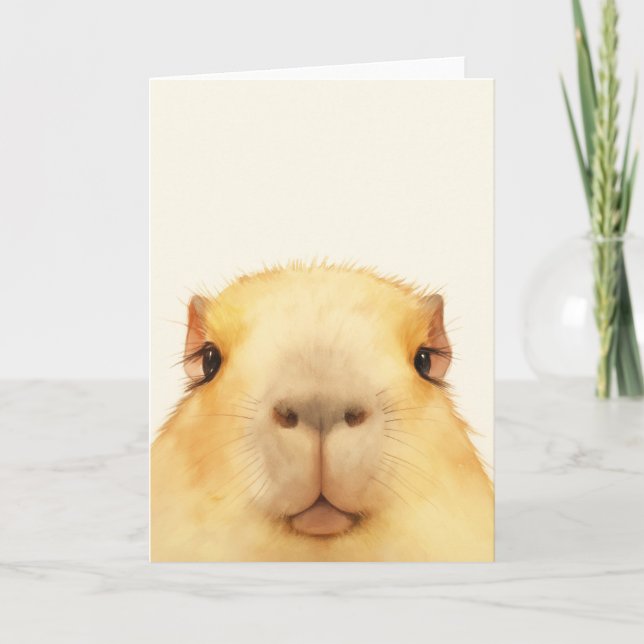 Oh Hallo Capybara Karte (Vorderseite)
