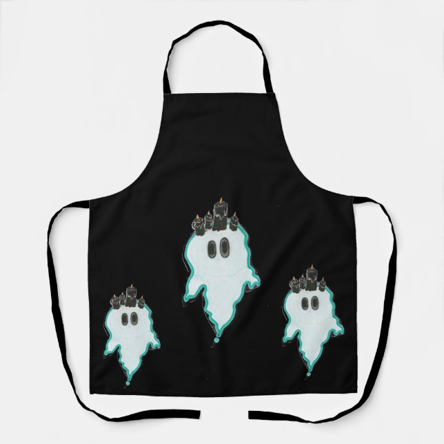 Oh, Hallo der freundliche KerzenGeist! Schürze (Vorderseite)