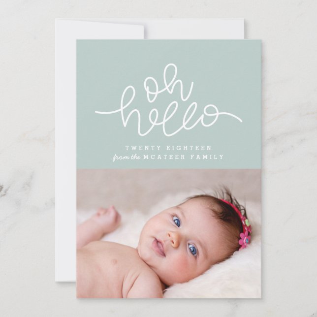 Oh hallo Drehbuch neue Jahre Foto (Vorderseite)