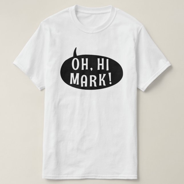 Oh hallo Kennzeichen-lustige humorvolle T-Shirt (Design vorne)