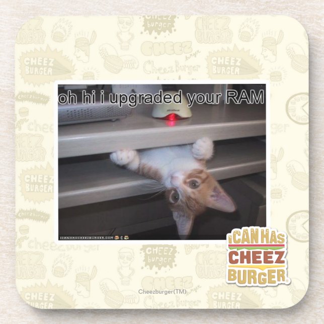 oh hallo verbesserte ich Ihr RAM Getränkeuntersetzer (Vorderseite)