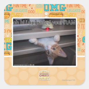 oh hallo verbesserte ich Ihr RAM Quadratischer Aufkleber