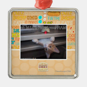 oh hallo verbesserte ich Ihr RAM Silbernes Ornament