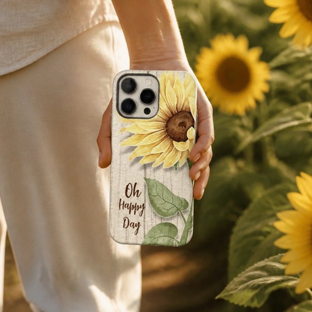 Oh Happy Day Sunflower iPhone Case (Von Creator hochgeladen)