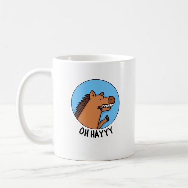 Oh Hayyy Funny Horse Pub Kaffeetasse (Links)
