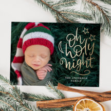 Oh, heilige Nacht religiöses Weihnachtsfest Foto
