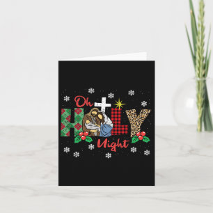 Oh Heilige Nacht Weihnachten Pajama Weihnachten We Karte