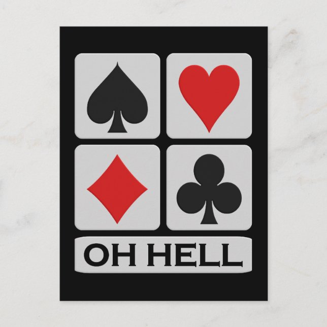 Oh Hell Postcard Postkarte (Vorderseite)