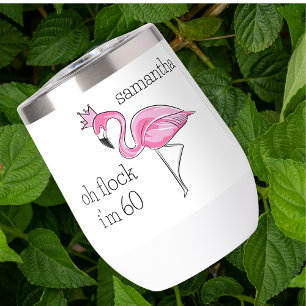 Oh Herde ich bin 60 Rosa Flamingo / Individueller