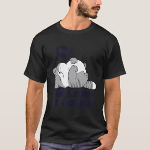 Oh Herrgott Er Kommt Fauler Chonk-Katz Fettsucht-M T-Shirt