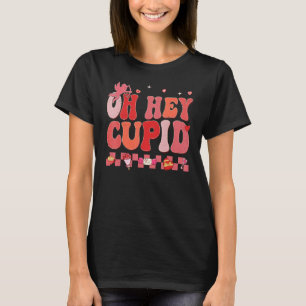 Oh Hey Cupid Retro Groovy Valentinstag Paar M T-Shirt