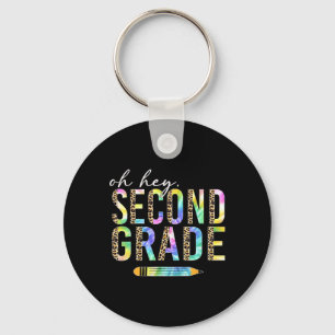 Oh Hey Schüler der zweiten Klasse zurück zur Schul Schlüsselanhänger