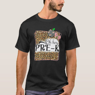 Oh Hey Vorschule Leopard Rückkehr zur Schule Kinde T-Shirt