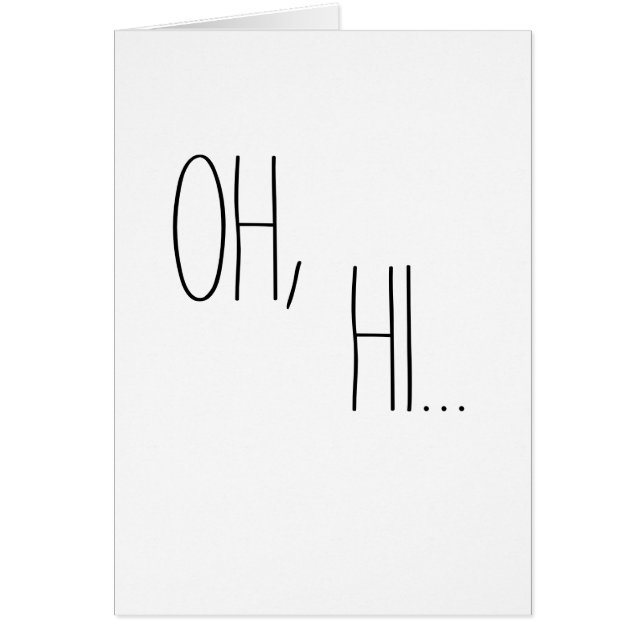 Oh, Hi... (Vorne)