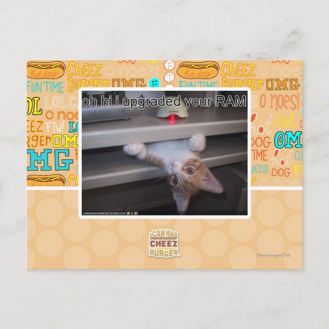 oh hi Ich habe Ihren RAM aktualisiert Postkarte (Vorderseite)