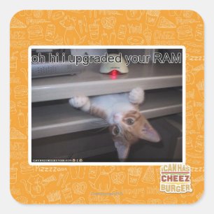 oh hi Ich habe Ihren RAM aktualisiert Quadratischer Aufkleber